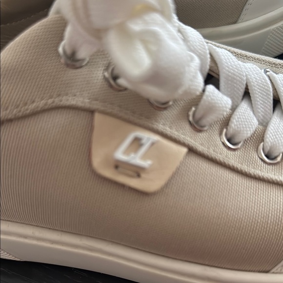 Christian Louboutin Cream Sneakers - size 9 (gently worn) - Picture 4 of 8